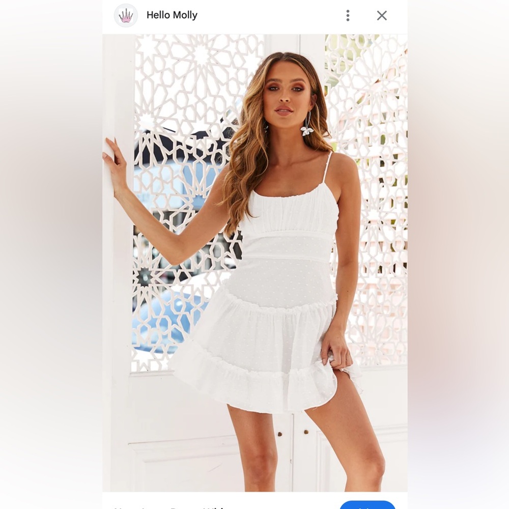 Hello Molly White Mini Dress